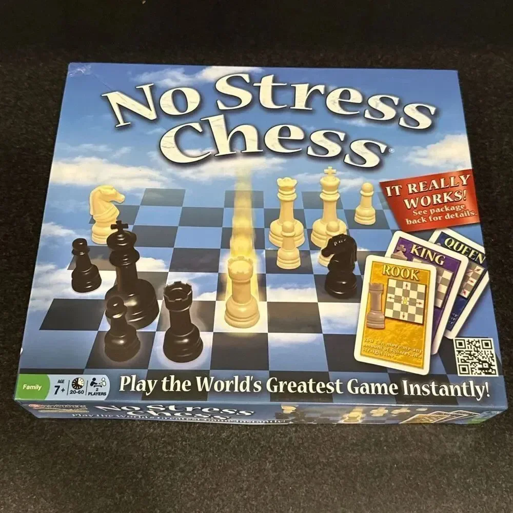 No Stress Chess Board Game by Winning Moves – Complete, Excellent Condition